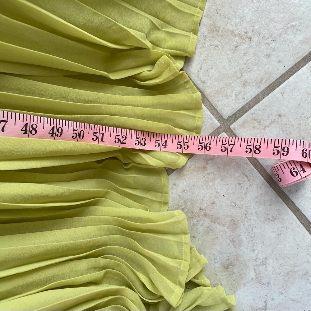 SOLD Madison Lime Green Maxi Dress Small NWT - Picture 10 of 15
